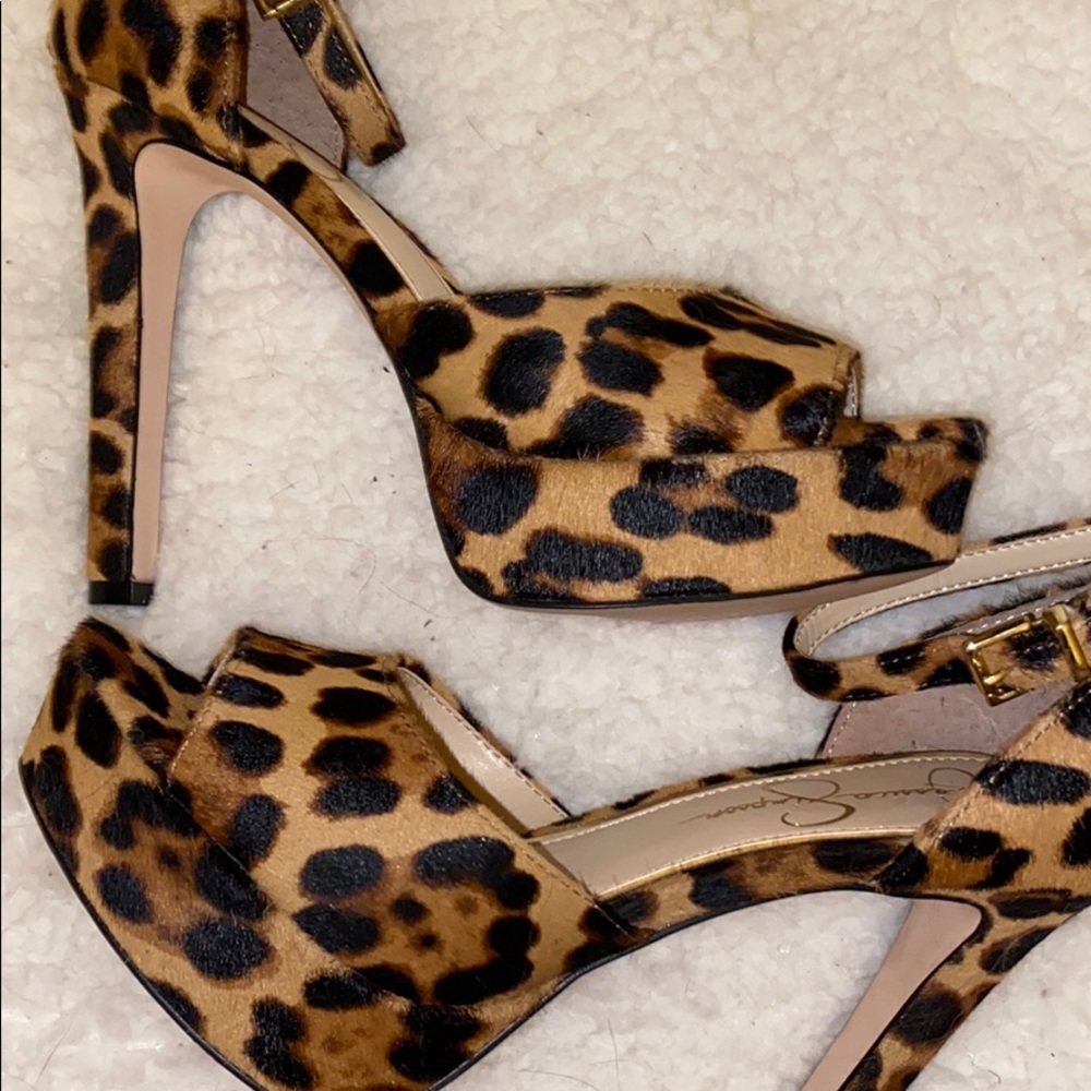 Jessica Simpson printed Heels